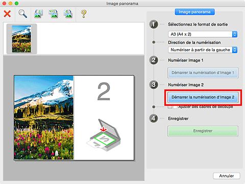 figure : fenêtre Image panorama